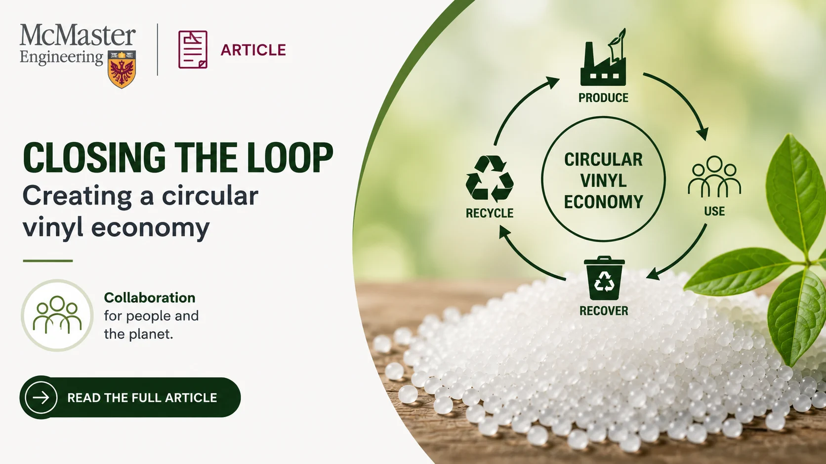 Closing the Loop: Creating a Circular Vinyl Economy Requires Academic and Industry Collaboration