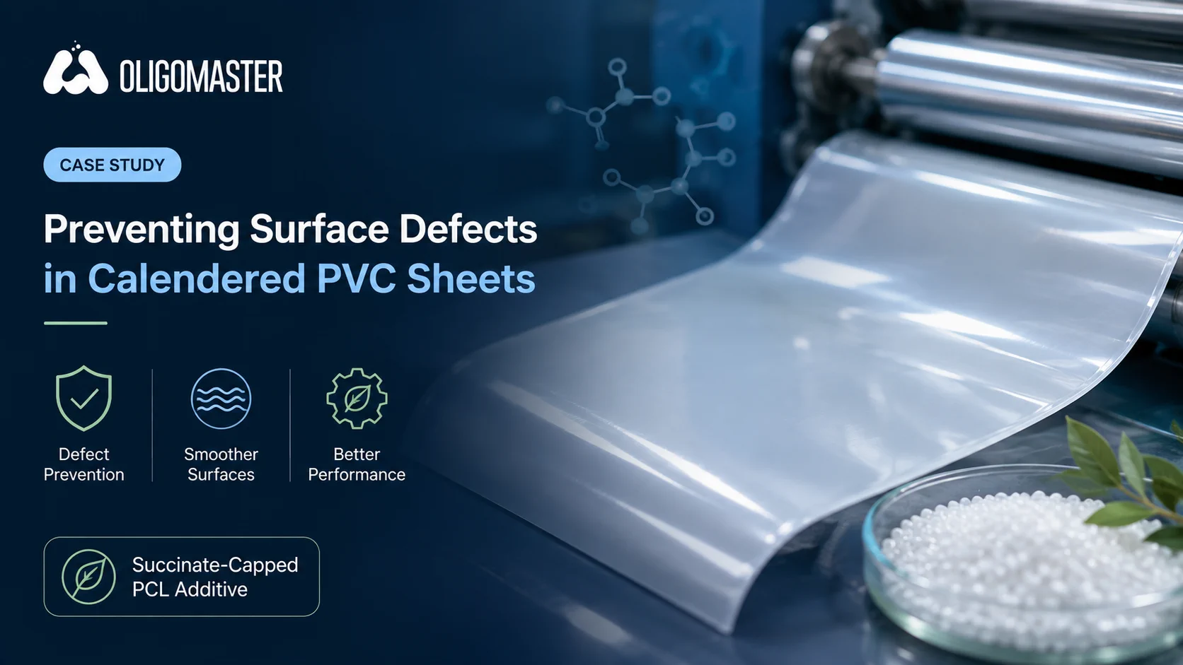 Prevention of Surface Defects in Calendered Poly(vinyl chloride) Sheets Using a Succinate-Capped Poly(caprolactone) Additive